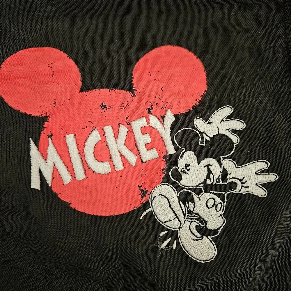 Disney Mickey Mouse Unlimited Vintage 90s Black Duffle Bag